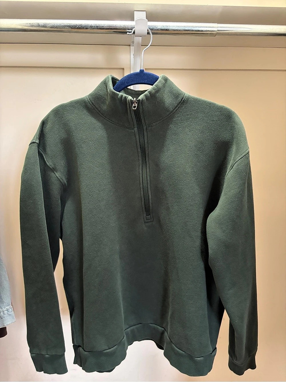 Men’s Lululemon Quarter Zip Hoodie Green